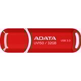 ADATA 32GB DashDrive UV150 unità flash USB USB tipo A 3.2 Gen 1 (3.1 Gen 1) Rosso, Chiavetta USB rosso, 32 GB, USB tipo A, 3.2 Gen 1 (3.1 Gen 1), Cuffia, 9 g, Rosso