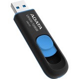 ADATA 64GB DashDrive UV128 unità flash USB USB tipo A 3.2 Gen 1 (3.1 Gen 1) Nero, Blu Nero/Blu, 64 GB, USB tipo A, 3.2 Gen 1 (3.1 Gen 1), 90 MB/s, Lamina di scorrimento, Nero, Blu