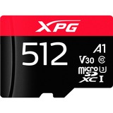 ADATA AUSDX512GUI3XPGA2-R memoria flash 512 GB MicroSDXC UHS-I Classe 10 Nero/Rosso, 512 GB, MicroSDXC, Classe 10, UHS-I, 100 MB/s, 85 MB/s