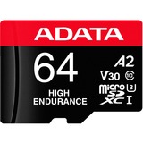 ADATA AUSDX64GUI3V30SHA2-RA1 memoria flash 64 GB MicroSDXC UHS-I Classe 10, Scheda di memoria 64 GB, MicroSDXC, Classe 10, UHS-I, 100 MB/s, 80 MB/s