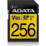 ADATA Premier ONE V90 256 GB SDXC UHS-II Classe 10 256 GB, SDXC, Classe 10, UHS-II, 275 MB/s, 155 MB/s
