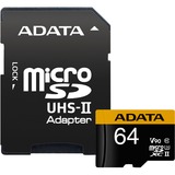 ADATA Premier ONE V90 64 GB MicroSDXC UHS-II Classe 10 64 GB, MicroSDXC, Classe 10, UHS-II, 275 MB/s, 155 MB/s