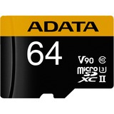 ADATA Premier ONE V90 64 GB MicroSDXC UHS-II Classe 10 64 GB, MicroSDXC, Classe 10, UHS-II, 275 MB/s, 155 MB/s