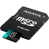 ADATA Premier Pro 128 GB MicroSDXC UHS-I Classe 10 128 GB, MicroSDXC, Classe 10, UHS-I, 100 MB/s, 80 MB/s