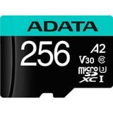 ADATA Premier Pro 256 GB MicroSDXC UHS-I Classe 10, Scheda di memoria 256 GB, MicroSDXC, Classe 10, UHS-I, 100 MB/s, 80 MB/s
