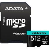 ADATA Premier Pro 512 GB MicroSDXC Classe 10, Scheda di memoria 512 GB, MicroSDXC, Classe 10, 100 MB/s, 80 MB/s, Class 3 (U3)