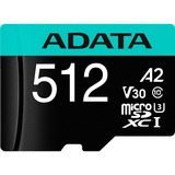 ADATA Premier Pro 512 GB MicroSDXC Classe 10, Scheda di memoria 512 GB, MicroSDXC, Classe 10, 100 MB/s, 80 MB/s, Class 3 (U3)