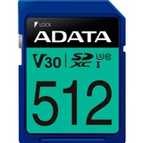 ADATA Premier Pro 512 GB SDXC UHS-I Classe 10, Scheda di memoria 512 GB, SDXC, Classe 10, UHS-I, 100 MB/s, 80 MB/s