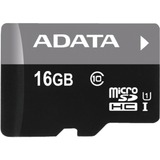 ADATA Premier microSDHC UHS-I U1 Class10 16GB Classe 10 16 GB, MicroSDHC, Classe 10, 30 MB/s, 10 MB/s, Nero, Grigio