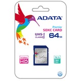 ADATA SDXC 64GB UHS Classe 10 blu, 64 GB, SDXC, Classe 10, UHS, Blu