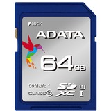 ADATA SDXC 64GB UHS Classe 10 blu, 64 GB, SDXC, Classe 10, UHS, Blu