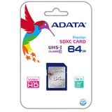 ADATA SDXC 64GB UHS Classe 10, Scheda di memoria blu, 64 GB, SDXC, Classe 10, UHS, Blu
