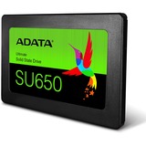 ADATA SU650 2.5" 480 GB Serial ATA III SLC, Disco a stato solido Nero, 480 GB, 2.5", 520 MB/s, 6 Gbit/s