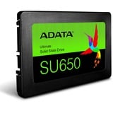 ADATA SU650 2.5" 960 GB Serial ATA III SLC, Disco a stato solido Nero, 960 GB, 2.5", 520 MB/s, 6 Gbit/s