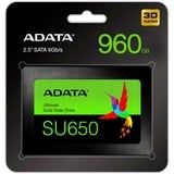 ADATA SU650 2.5" 960 GB Serial ATA III SLC, Disco a stato solido Nero, 960 GB, 2.5", 520 MB/s, 6 Gbit/s