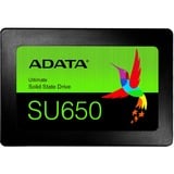 ADATA SU650 480 GB 2.5" Serial ATA III SLC, Disco a stato solido Nero, 480 GB, 2.5", 520 MB/s, 6 Gbit/s