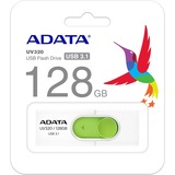 ADATA UV320 unità flash USB 128 GB USB tipo A 3.2 Gen 1 (3.1 Gen 1) Verde, Bianco bianco/Verde, 128 GB, USB tipo A, 3.2 Gen 1 (3.1 Gen 1), Lamina di scorrimento, 7,9 g, Verde, Bianco