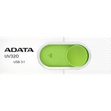 ADATA UV320 unità flash USB 32 GB USB tipo A 3.2 Gen 1 (3.1 Gen 1) Verde, Bianco bianco/Verde, 32 GB, USB tipo A, 3.2 Gen 1 (3.1 Gen 1), Lamina di scorrimento, 7,9 g, Verde, Bianco