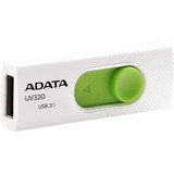 ADATA UV320 unità flash USB 32 GB USB tipo A 3.2 Gen 1 (3.1 Gen 1) Verde, Bianco bianco/Verde, 32 GB, USB tipo A, 3.2 Gen 1 (3.1 Gen 1), Lamina di scorrimento, 7,9 g, Verde, Bianco