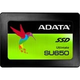 ADATA Ultimate SU650 2.5" 240 GB Serial ATA III SLC, Disco a stato solido Nero, 240 GB, 2.5", 6 Gbit/s
