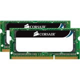 Corsair CMSA8GX3M2A1066C7 memoria 8 GB 2 x 4 GB DDR3 1066 MHz 8 GB, 2 x 4 GB, DDR3, 1066 MHz, 204-pin SO-DIMM, Verde, Lite retail