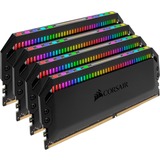 Corsair Dominator Platinum RGB memoria 32 GB 4 x 8 GB DDR4 3200 MHz Nero, 32 GB, 4 x 8 GB, DDR4, 3200 MHz, 288-pin DIMM