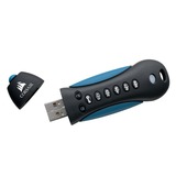 Corsair Padlock 3 unità flash USB 128 GB USB tipo A 3.2 Gen 1 (3.1 Gen 1) Nero, Blu Nero/Blu, 128 GB, USB tipo A, 3.2 Gen 1 (3.1 Gen 1), Cuffia, Protezione della password, Nero, Blu