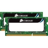Corsair ValueSelect 16GB (2 x 8 GB) DDR3 1333MHz SODIMM memoria 16 GB, 2 x 8 GB, DDR3, 1333 MHz, 204-pin SO-DIMM, Lite retail