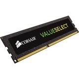 Corsair ValueSelect ValueSelect 4 GB, DDR4, 2666 MHz memoria 1 x 4 GB DDR4, 2666 MHz, 4 GB, 1 x 4 GB, DDR4, 2666 MHz, 288-pin DIMM, Nero