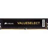 Corsair ValueSelect ValueSelect 8GB, DDR4, 2400MHz memoria 1 x 8 GB Nero, DDR4, 2400MHz, 8 GB, 1 x 8 GB, DDR4, 2400 MHz, 288-pin DIMM, Nero