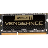 Corsair Vengeance 4GB DDR3 1600MHz SODIMM memoria 1 x 4 GB 4 GB, 1 x 4 GB, DDR3, 1600 MHz, 204-pin SO-DIMM, Lite retail