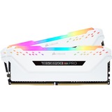 Corsair Vengeance CMW16GX4M2C3000C15W memoria 16 GB 2 x 8 GB DDR4 3000 MHz bianco, 16 GB, 2 x 8 GB, DDR4, 3000 MHz, 288-pin DIMM