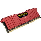Corsair Vengeance LPX 8GB DDR4-2400 memoria 1 x 8 GB 2400 MHz rosso, 8 GB, 1 x 8 GB, DDR4, 2400 MHz, 288-pin DIMM, Rosso
