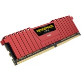 Corsair Vengeance LPX DDR4 3200MHz 16GB memoria rosso, 16 GB, 2 x 8 GB, DDR4, 3200 MHz, 288-pin DIMM, Rosso