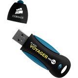 Corsair Voyager 256GB unità flash USB USB tipo A 3.2 Gen 1 (3.1 Gen 1) Nero, Blu Nero/Blu, 256 GB, USB tipo A, 3.2 Gen 1 (3.1 Gen 1), 190 MB/s, Cuffia, Nero, Blu