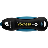 Corsair Voyager 256GB unità flash USB USB tipo A 3.2 Gen 1 (3.1 Gen 1) Nero, Blu Nero/Blu, 256 GB, USB tipo A, 3.2 Gen 1 (3.1 Gen 1), 190 MB/s, Cuffia, Nero, Blu