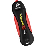 Corsair Voyager GT unità flash USB 1000 GB USB tipo A 3.2 Gen 1 (3.1 Gen 1) Nero, Rosso Nero/Rosso, 1000 GB, USB tipo A, 3.2 Gen 1 (3.1 Gen 1), 400 MB/s, Cuffia, Nero, Rosso