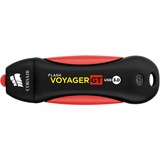Corsair Voyager GT unità flash USB 1000 GB USB tipo A 3.2 Gen 1 (3.1 Gen 1) Nero, Rosso Nero/Rosso, 1000 GB, USB tipo A, 3.2 Gen 1 (3.1 Gen 1), 400 MB/s, Cuffia, Nero, Rosso