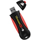 Corsair Voyager GT unità flash USB 128 GB USB tipo A 3.2 Gen 1 (3.1 Gen 1) Nero, Rosso Nero/Rosso, 128 GB, USB tipo A, 3.2 Gen 1 (3.1 Gen 1), 390 MB/s, Cuffia, Nero, Rosso