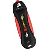 Corsair Voyager GT unità flash USB 256 GB USB tipo A 3.2 Gen 1 (3.1 Gen 1) Nero, Rosso, Chiavetta USB Nero/Rosso, 256 GB, USB tipo A, 3.2 Gen 1 (3.1 Gen 1), 390 MB/s, Cuffia, Nero, Rosso