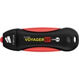 Corsair Voyager GT unità flash USB 512 GB USB tipo A 3.2 Gen 1 (3.1 Gen 1) Nero, Rosso Nero/Rosso, 512 GB, USB tipo A, 3.2 Gen 1 (3.1 Gen 1), 390 MB/s, Cuffia, Nero, Rosso