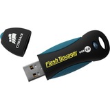 Corsair Voyager V2 unità flash USB 128 GB USB tipo A 3.2 Gen 1 (3.1 Gen 1) Nero, Blu Nero/Blu, 128 GB, USB tipo A, 3.2 Gen 1 (3.1 Gen 1), 190 MB/s, Cuffia, Nero, Blu