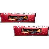 G.Skill 16GB DDR4-2400 memoria 2 x 8 GB 2400 MHz rosso, 16 GB, 2 x 8 GB, DDR4, 2400 MHz, 288-pin DIMM