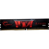 G.Skill 4GB DDR4-2133 memoria 1 x 4 GB 2133 MHz 4 GB, 1 x 4 GB, DDR4, 2133 MHz, 288-pin DIMM, Nero, Rosso