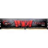 G.Skill 8GB DDR4-2400 memoria 1 x 8 GB 2400 MHz 8 GB, 1 x 8 GB, DDR4, 2400 MHz, 288-pin DIMM, Nero, Rosso