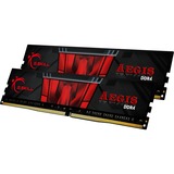 G.Skill Aegis DDR4 memoria 32 GB 2 x 16 GB 3000 MHz Nero, 32 GB, 2 x 16 GB, DDR4, 3000 MHz, 288-pin DIMM