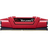G.Skill Ripjaws V 32GB DDR4-2400Mhz memoria rosso, 32 GB, 2 x 16 GB, DDR4, 2400 MHz, 288-pin DIMM, Rosso