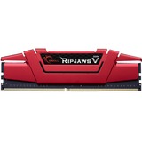 G.Skill Ripjaws V 64GB DDR4-2133Mhz memoria 4 x 16 GB rosso, 64 GB, 4 x 16 GB, DDR4, 2133 MHz, 288-pin DIMM, Rosso