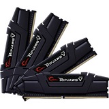 G.Skill Ripjaws V F4-3600C18Q-64GVK memoria 64 GB 4 x 16 GB DDR4 3600 MHz Nero, 64 GB, 4 x 16 GB, DDR4, 3600 MHz, 288-pin DIMM