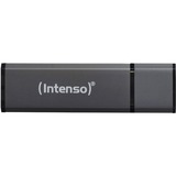 Intenso Alu Line unità flash USB 16 GB USB tipo A 2.0 Antracite Nero, 16 GB, USB tipo A, 2.0, 28 MB/s, Cuffia, Antracite